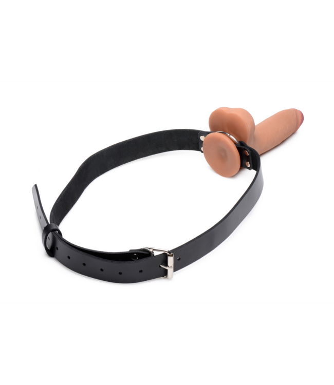 XR Brands Sturdy Leather Strap Dildo Holder for Hands-Free Pleasure & Comfort