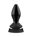 Chrystalino Krachtige Glasvibrator met Zuignap en Afstandsbediening - Chrystalino Black