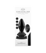 Chrystalino Krachtige Glasvibrator met Zuignap en Afstandsbediening - Chrystalino Black