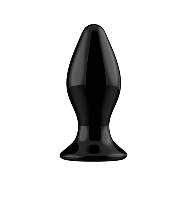 Chrystalino Krachtige Glasvibrator met Zuignap en Afstandsbediening - Chrystalino Black