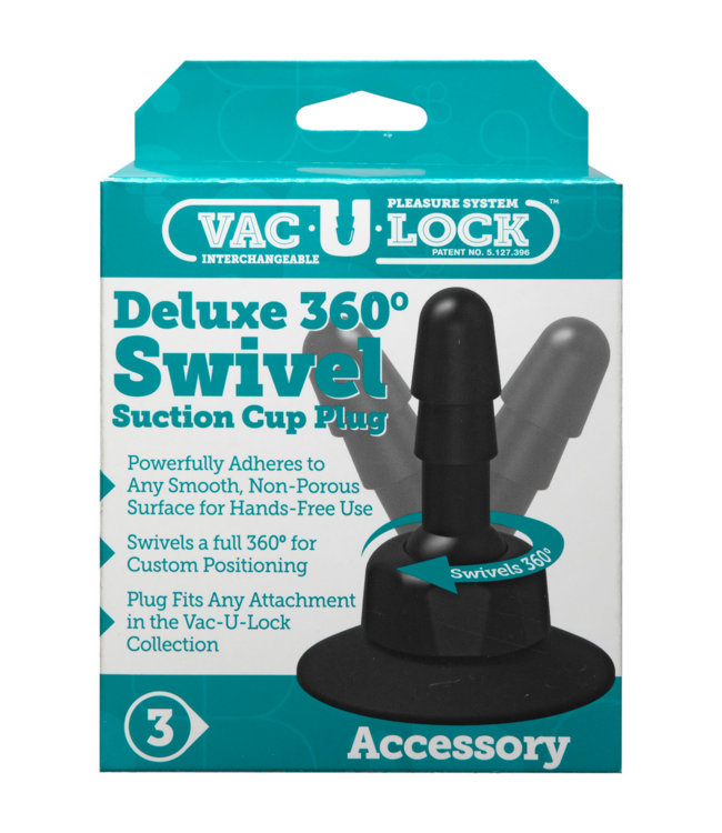 Doc Johnson Deluxe 360 Swivel Suction Cup Butt Plug - Flexible & Versatile Pleasure