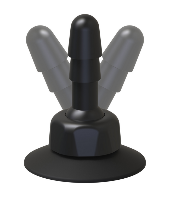 Doc Johnson Ultra Flexibele 360° Swivel Zuignap Butt Plug - Voor Handsfree Genot