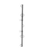 Ouch! Adjustable Silver Spreader Bar with Hooks for BDSM Control Play