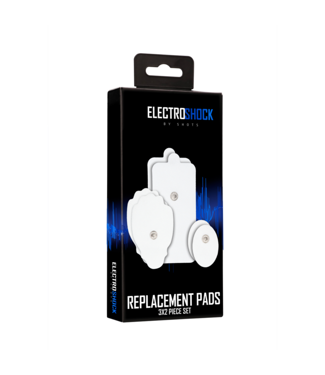 ElectroShock E-Stim Austauschpads - 6er Set in 3 Formen für spannende Empfindungen