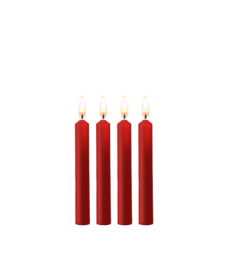 Ouch! Red Teasing Wax Candles - 4 Pack | Kinky BDSM Sensation