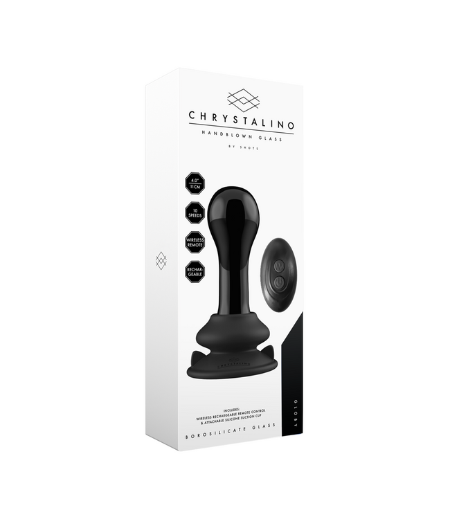 Chrystalino Chrystalino Glasvibrator mit Saugnapf & 10 Vibrationen - 4,9 cm