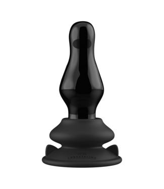 Chrystalino Chrystalino Vibrierender Glas-Buttplug mit Saugnapf und Fernbedienung