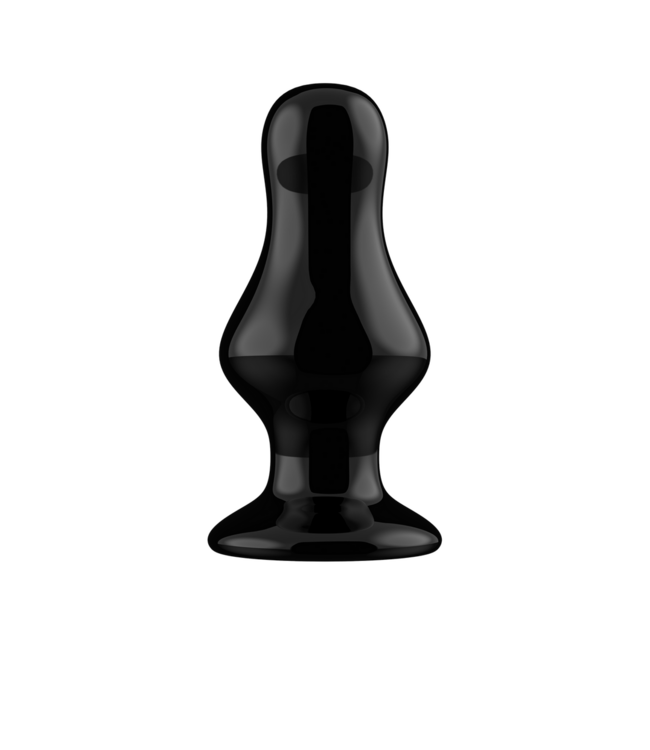 Chrystalino Chrystalino Glazen Buttplug met 10 Vibratiestanden en Zuignap - 5 cm Stimulatie