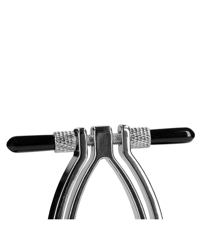 Ouch! Adjustable Silver Pussy Clamp for Intense Sensations and Pleasure
