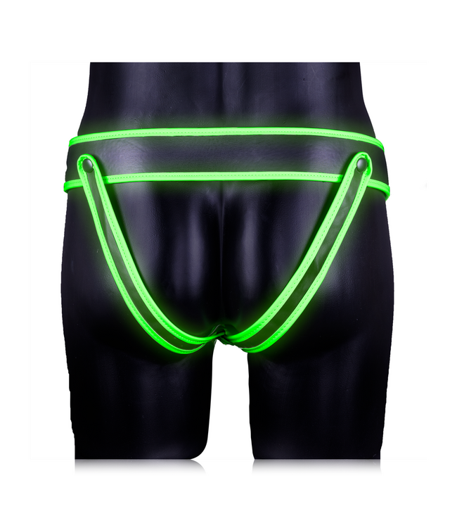 Ouch! Flonkerende Glow In The Dark Jockstrap S/M | Ouch! By Shots voor Feestgevoel
