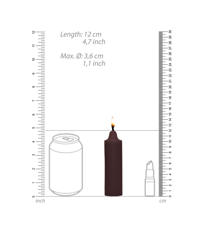 Ouch! Chocolate Scented Low-Temperature Wax Play Candle for Safe Kinky Fun