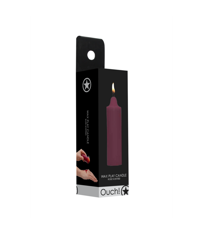 Ouch! Sensueel Wax Play Kaars Rozengeur - Voor Spannende Kinky Avonturen