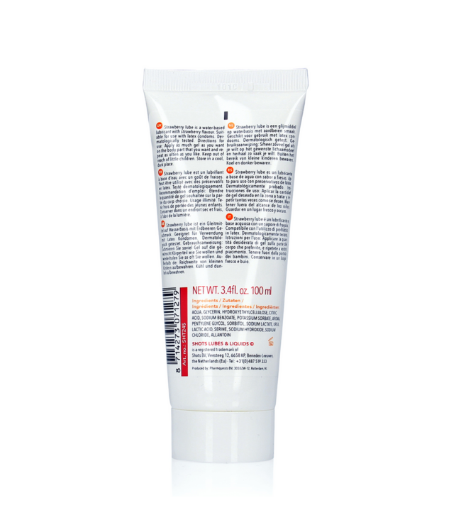 Shots Lubes Erdbeer Gleitmittel 100 ml – Natürlich, sicher und dermatologisch getestet