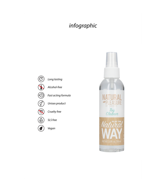 Natural Pleasure Natürliches Spielzeugreiniger Spray 150 ml - Sicher & Umweltfreundlich