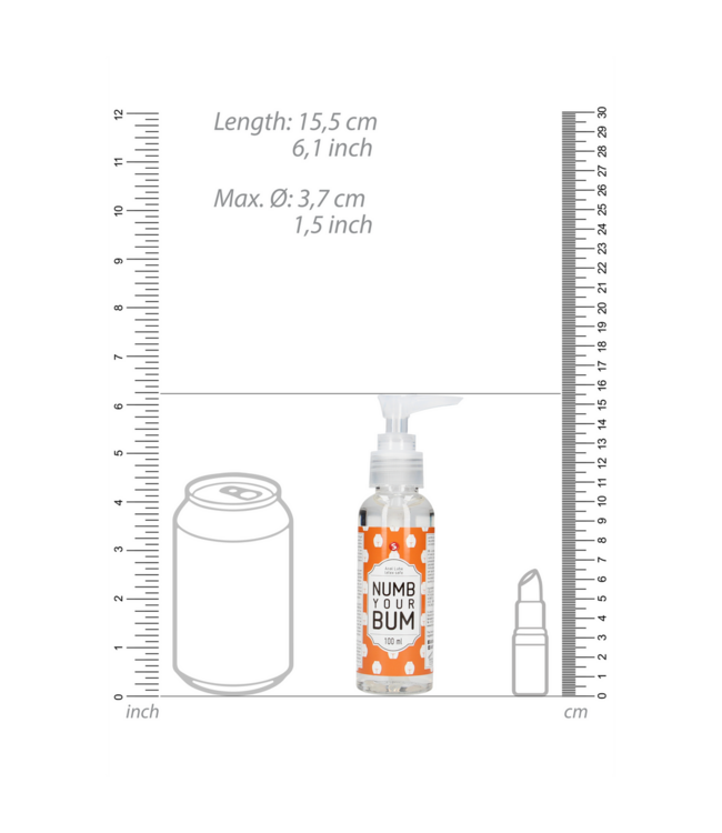S-Line by Shots Numb Your Bum Anal Lubricant 100 ml - Smooth, Tingling Relaxation