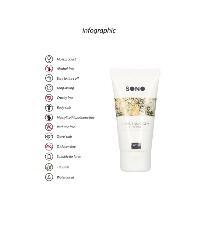 Sono 50ml Penis Enlargement Cream - Boost Confidence & Achieve Results