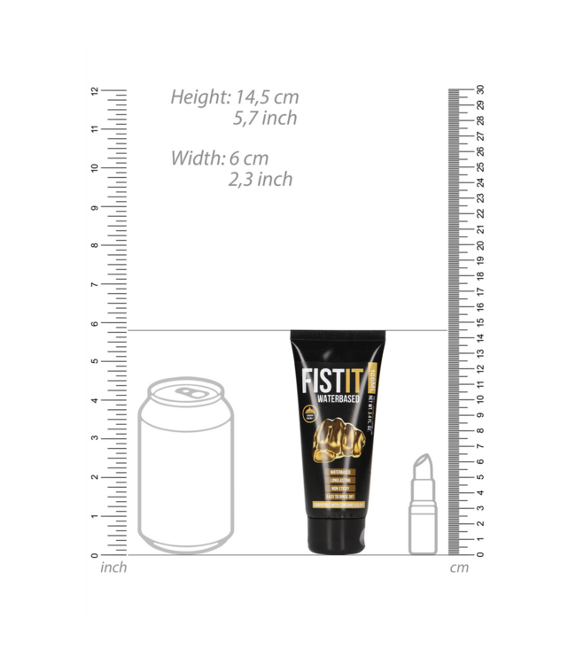 Fist It by Shots Fist It Glijmiddel - Waterbasis, Veilig & Geurloos 100 Ml voor Genot