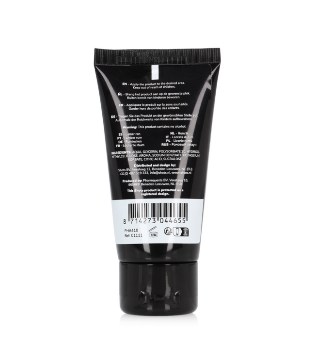 Pharmquests Rum Lick Körpergel 50 ml – Süßer tropischer Duft für sinnliche Momente