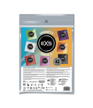 EXS EXS Variety Pack 1 – 42 Kondome für sicheren und geschmackvollen Genuss