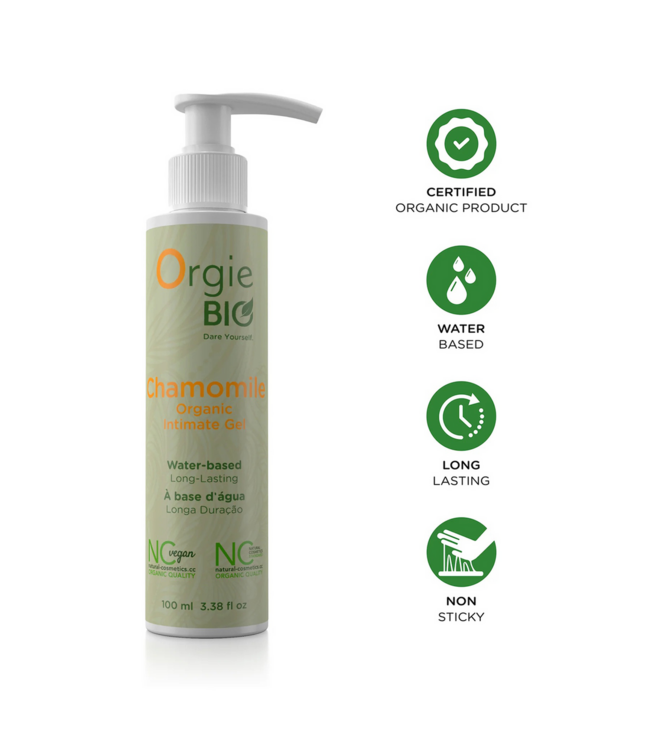 Orgie Organic Chamomile Intimate Gel 100ml – Nourishing & Eco-Friendly Care