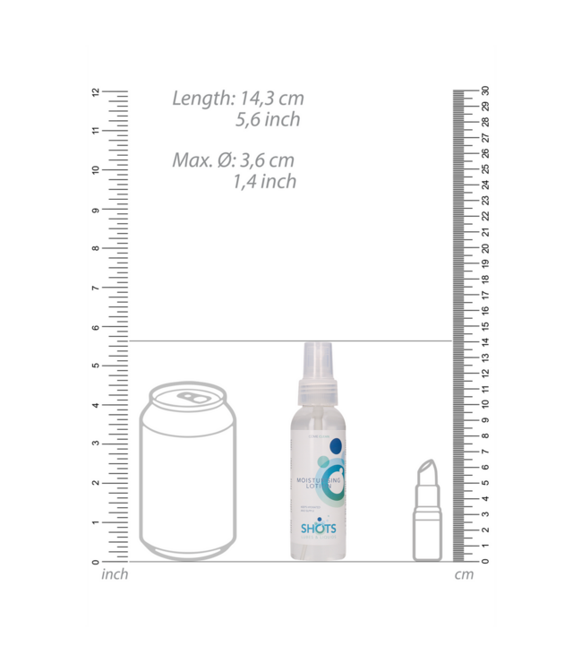 Shots Lubes Feuchtigkeitsspendende Lotion 100 ml – Neutral & Hautpflegend von Shots