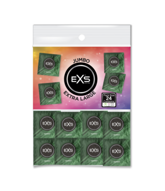 EXS EXS Jumbo Condooms - 24 Stuks voor Optimaal Comfort en Veilige Pasvorm
