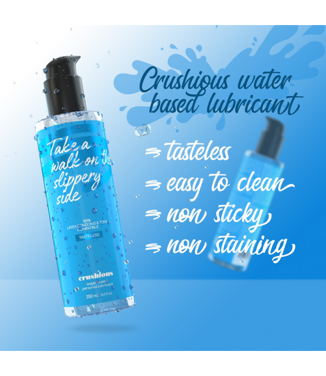 Crushious Crushious Hypoallergeen Waterbasis Glijmiddel 250Ml – Veilig & Natuurlijk Plezier