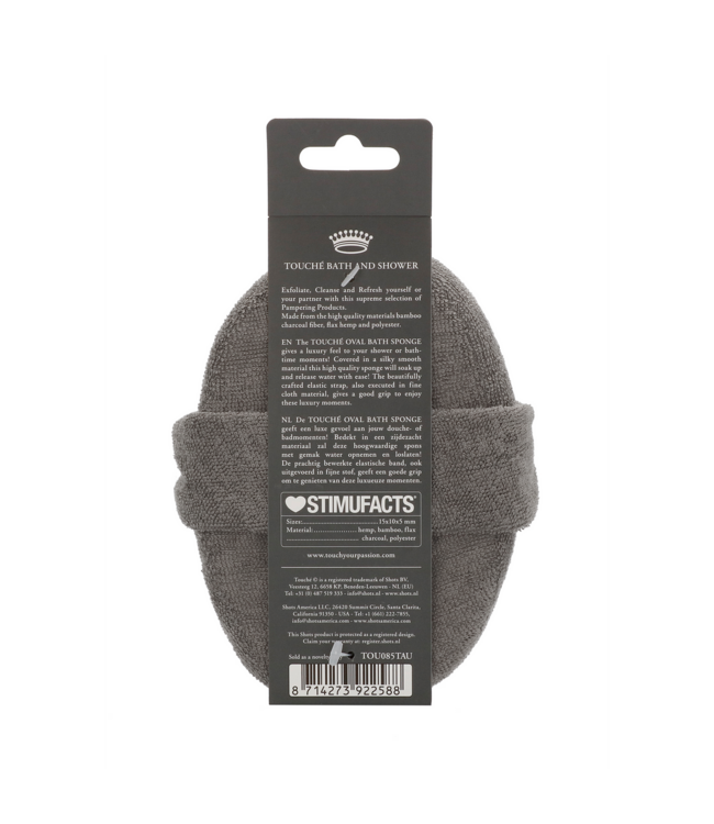 Touché by Shots Touché Oval Bath Sponge - Gentle Cleanse & Exfoliate for Radiant Skin