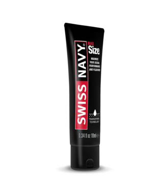 Swiss Navy Max Size Cream 10ml - Natural Male Enhancement for Stamina & Strength