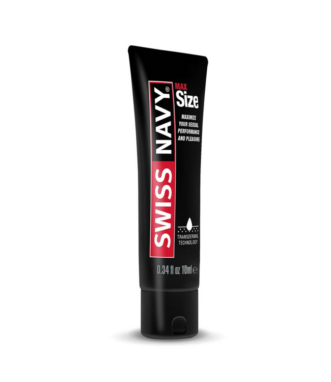 Swiss Navy Max Size Crème 10 ml – Natuurlijke Versterking voor Directe Mannelijke Kracht