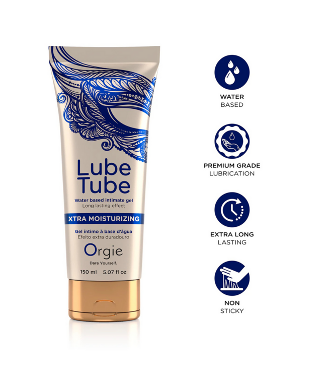 Orgie Lube Tube Waterbasis Glijmiddel 150Ml – Geurloos & Soepele Ervaring