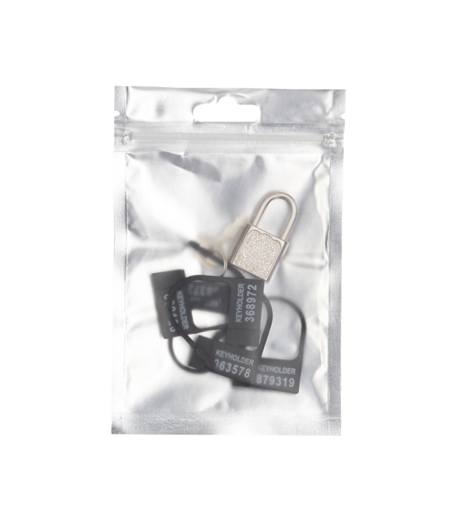 ManCage Veiligheidsset voor ManCage: 5 Zwarte Reserveloten & Stevig Hangslot