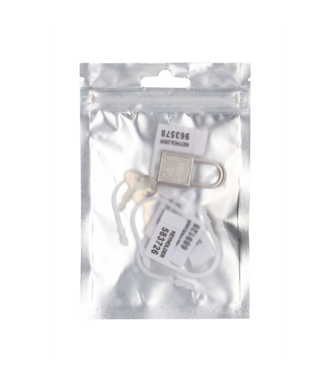ManCage ManCage Spare Lock Set: 5 White Locks & Strong Padlock for Security