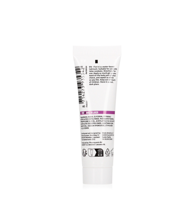 Fist It by Shots Comforting Anal Relaxant & Water-Based Lubricant - 25ml