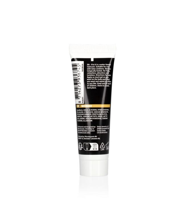 Fist It by Shots 25ml Water-Based Lubricant - Safe, Grease-Free, Latex-Compatible