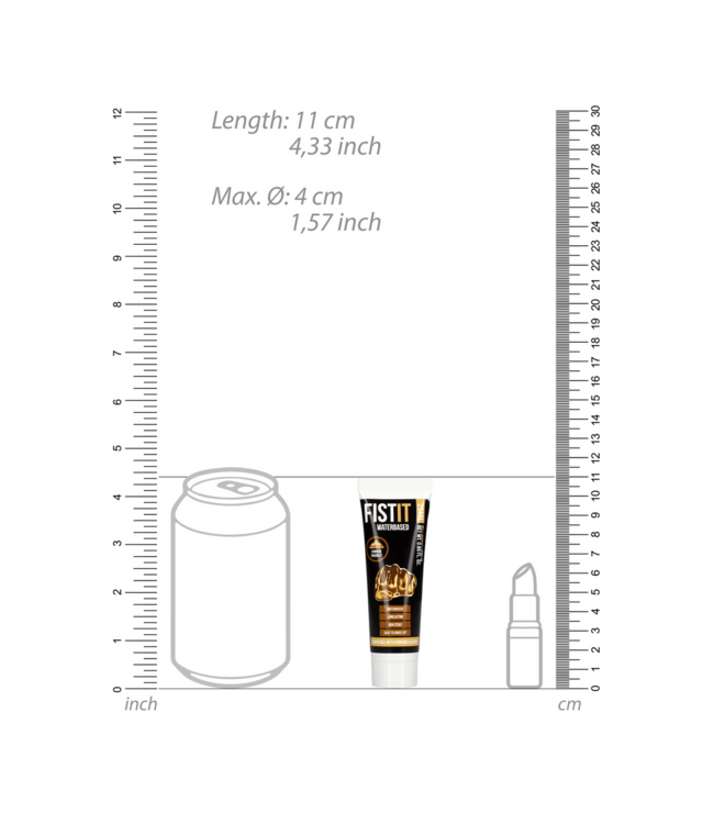 Fist It by Shots Natuurlijk Waterbasis Glijmiddel 25 Ml – Veilig, Dermatologisch Getest Genot