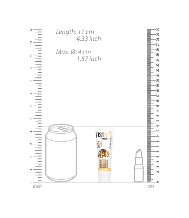 Fist It by Shots Fist It Numb 25 Ml – Zacht en Veilig Waterbasis Glijmiddel voor Comfort