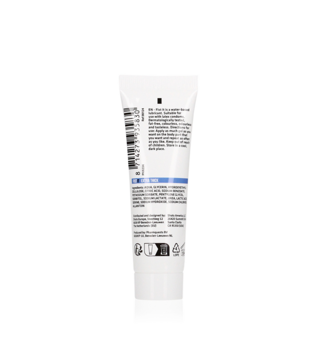 Fist It by Shots Extra Thick Water-Based Lubricant 25ml - Smooth, Safe & Odourless