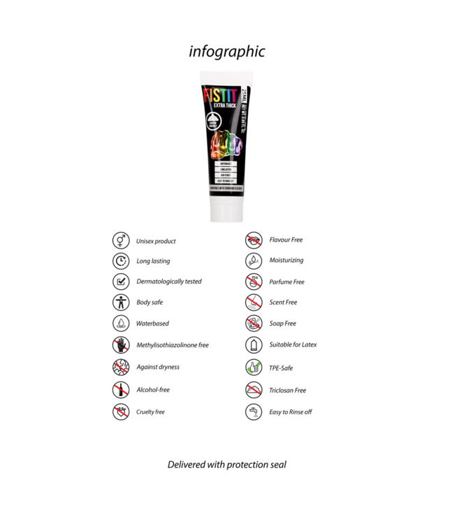 Fist It by Shots Zijdezacht Rainbow Glijmiddel - Veilig, Kleurloos en Ideaal voor Intimiteit