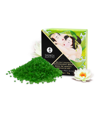 Shunga Lotus Bloom Bath Salts: Moonlight Crystals for Luxurious Soaks