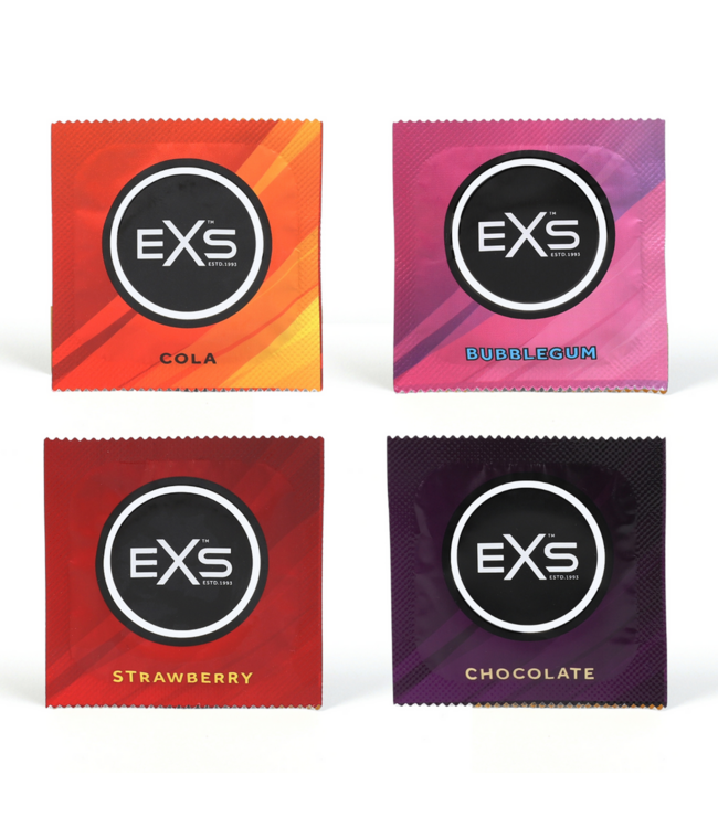 EXS EXS Gemengde Smaken Condooms - 12 Stuks voor Veilig en Heerlijke Sekservaringen