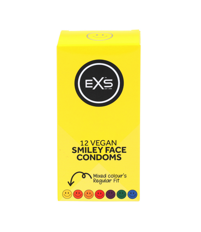 EXS EXS Smiley Face Condooms 12 Stuks - Duurzaam, Veilig en Comfortabel Gebruik