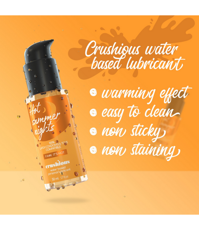Crushious Crushious 50ml Warming Water-Based Lubricant for Intense Pleasure