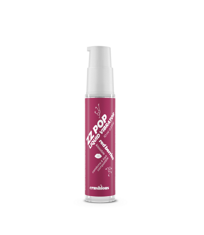 Crushious ZZ Pop Red Berries Gel - 10ml Intense Oral Pleasure & Sensation