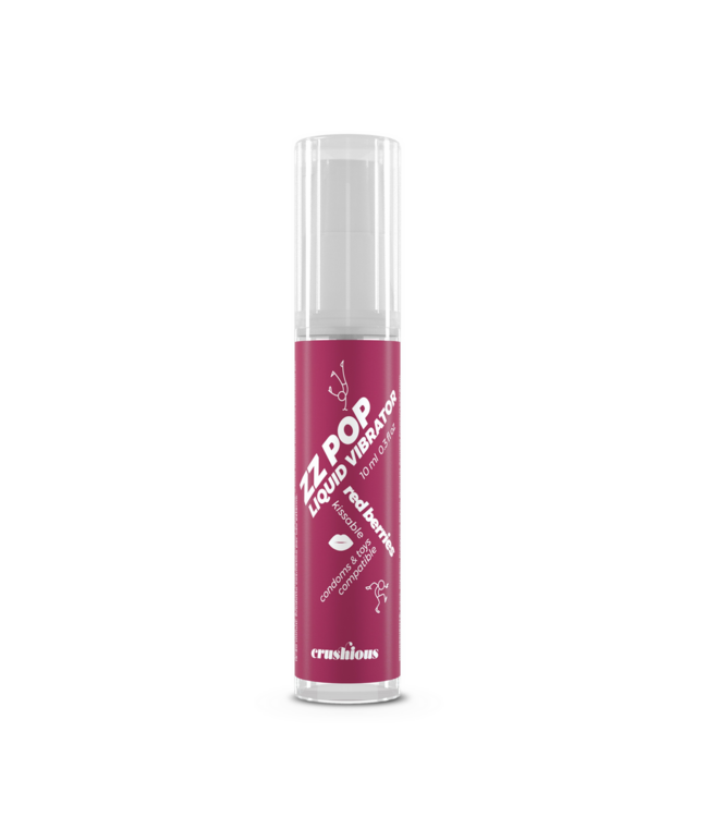 Crushious ZZ POP Rode Bessen Orale Stimulerende Gel – 20 Minuten Genot en Sensatie
