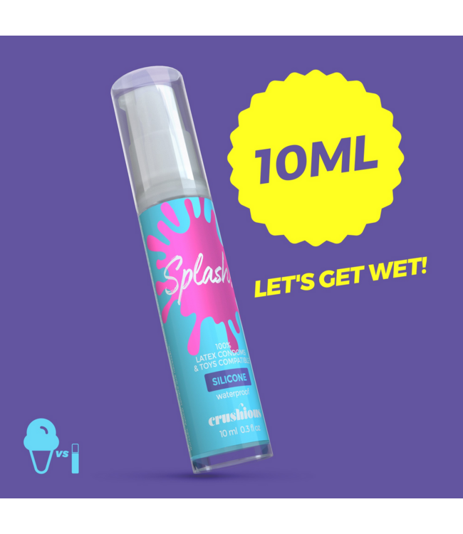 Crushious Splash Siliconen Glijmiddel 10Ml – Luxe Hydratatie voor Massages en Meer