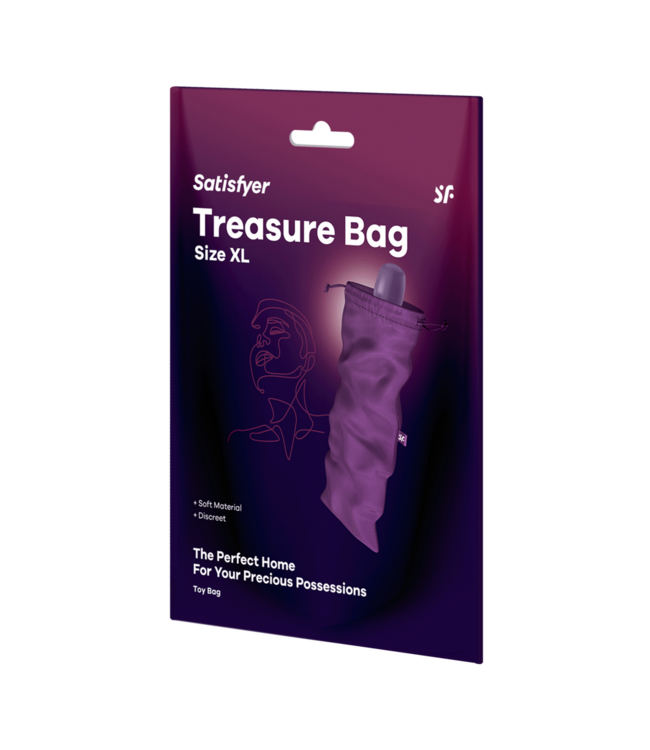 Satisfyer Treasure Bag XL Violet – Stylish Storage for Your Pleasure Essentials