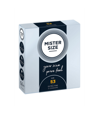 Mister Size MISTER SIZE Condooms 53 mm - Perfecte Pasvorm voor Ultiem Genot