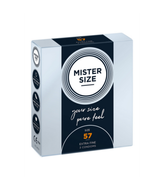 Mister Size MISTER SIZE 57 mm condooms – Perfecte pasvorm voor ultiem comfort en genot