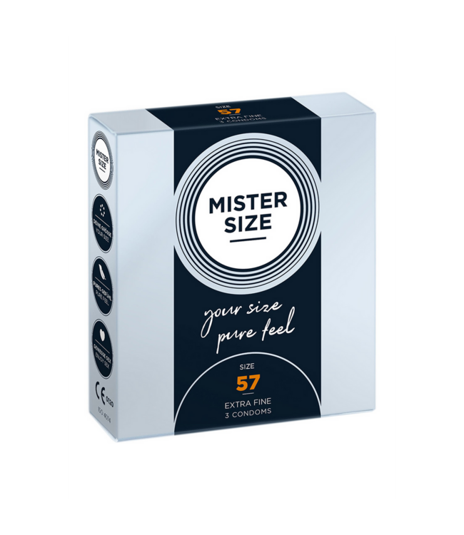 Mister Size MISTER SIZE 57 mm Kondome – Perfekte Passform für Komfort & Sicherheit